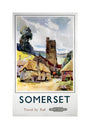 'Somerset', BR (WR) poster, 1960. unstretched canvas medium none Art Print - Science Museum Shop
