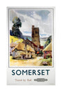 'Somerset', BR (WR) poster, 1960. unstretched canvas large none Art Print - Science Museum Shop