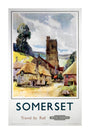 'Somerset', BR (WR) poster, 1960. unstretched canvas extra large none Art Print - Science Museum Shop