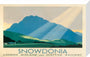 'Snowdonia', LMS poster, c 1933. stretched canvas medium none Art Print - Science Museum Shop