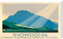 'Snowdonia', LMS poster, c 1933. stretched canvas large none Art Print - Science Museum Shop