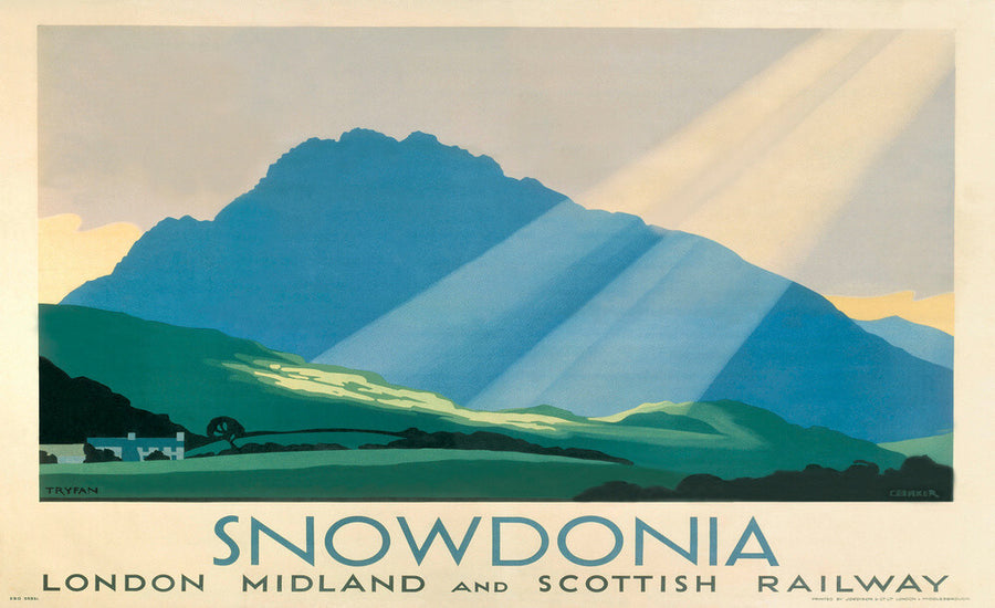 'Snowdonia', LMS poster, c 1933. Art Print - Science Museum Shop