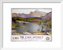 'The Lake District - for rest and quiet imaginings'. LMS poster, 1923-1947. art print extra small white Art Print - Science Museum Shop