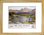'The Lake District - for rest and quiet imaginings'. LMS poster, 1923-1947. art print extra small gold Art Print - Science Museum Shop