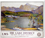 'The Lake District - for rest and quiet imaginings'. LMS poster, 1923-1947. stretched canvas extra large none Art Print - Science Museum Shop