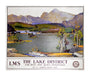 'The Lake District - for rest and quiet imaginings'. LMS poster, 1923-1947. unstretched canvas extra large none Art Print - Science Museum Shop