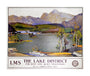 'The Lake District - for rest and quiet imaginings'. LMS poster, 1923-1947. unstretched canvas large none Art Print - Science Museum Shop