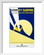'Intercity Sleepers - Now Available with Saver Fares', BR(CAS) poster, 1986. art print extra small white Art Print - Science Museum Shop