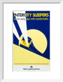 'Intercity Sleepers - Now Available with Saver Fares', BR(CAS) poster, 1986. art print small white Art Print - Science Museum Shop