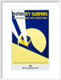 'Intercity Sleepers - Now Available with Saver Fares', BR(CAS) poster, 1986. art print medium white Art Print - Science Museum Shop
