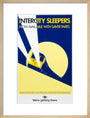 'Intercity Sleepers - Now Available with Saver Fares', BR(CAS) poster, 1986. art print medium natural Art Print - Science Museum Shop