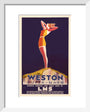 'Weston-super-Mare', LMS poster, c 1930s. art print extra small white Art Print - Science Museum Shop
