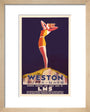 'Weston-super-Mare', LMS poster, c 1930s. art print extra small natural Art Print - Science Museum Shop
