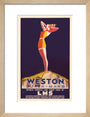 'Weston-super-Mare', LMS poster, c 1930s. art print small natural Art Print - Science Museum Shop