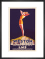 'Weston-super-Mare', LMS poster, c 1930s. art print medium black Art Print - Science Museum Shop
