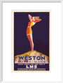 'Weston-super-Mare', LMS poster, c 1930s. art print medium white Art Print - Science Museum Shop