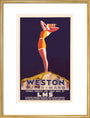'Weston-super-Mare', LMS poster, c 1930s. art print large gold Art Print - Science Museum Shop