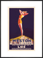 'Weston-super-Mare', LMS poster, c 1930s. art print extra large black Art Print - Science Museum Shop