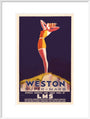 'Weston-super-Mare', LMS poster, c 1930s. art print extra large white Art Print - Science Museum Shop