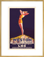 'Weston-super-Mare', LMS poster, c 1930s. art print extra large gold Art Print - Science Museum Shop