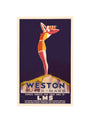 'Weston-super-Mare', LMS poster, c 1930s. unstretched canvas small none Art Print - Science Museum Shop