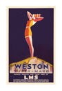 'Weston-super-Mare', LMS poster, c 1930s. unstretched canvas extra large none Art Print - Science Museum Shop