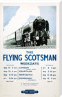'The Flying Scotsman', BR poster, 1950. stretched canvas extra large none Art Print - Science Museum Shop