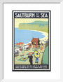 'Saltburn-by-the-Sea', LNER poster, 1923-1929. art print small white Art Print - Science Museum Shop
