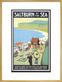 'Saltburn-by-the-Sea', LNER poster, 1923-1929. art print extra large gold Art Print - Science Museum Shop