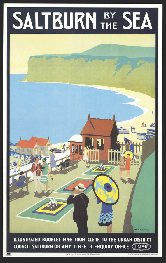 'Saltburn-by-the-Sea', LNER poster, 1923-1929. Art Print - Science Museum Shop