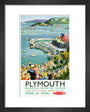'Plymouth', BR (WR) poster, c 1950s. art print extra small black Art Print - Science Museum Shop