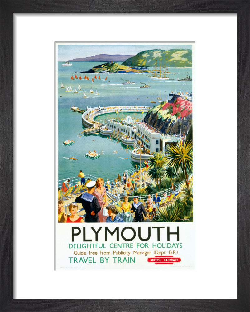 'Plymouth', BR (WR) poster, c 1950s. art print extra small black Art Print - Science Museum Shop