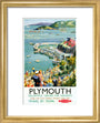 'Plymouth', BR (WR) poster, c 1950s. art print extra small gold Art Print - Science Museum Shop