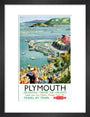 'Plymouth', BR (WR) poster, c 1950s. art print small black Art Print - Science Museum Shop