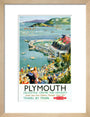 'Plymouth', BR (WR) poster, c 1950s. art print small natural Art Print - Science Museum Shop