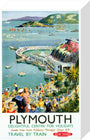 'Plymouth', BR (WR) poster, c 1950s. stretched canvas small none Art Print - Science Museum Shop