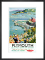 'Plymouth', BR (WR) poster, c 1950s. art print medium black Art Print - Science Museum Shop