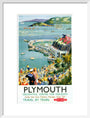 'Plymouth', BR (WR) poster, c 1950s. art print medium white Art Print - Science Museum Shop