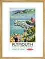 'Plymouth', BR (WR) poster, c 1950s. art print medium gold Art Print - Science Museum Shop