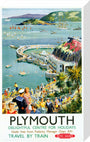 'Plymouth', BR (WR) poster, c 1950s. stretched canvas medium none Art Print - Science Museum Shop