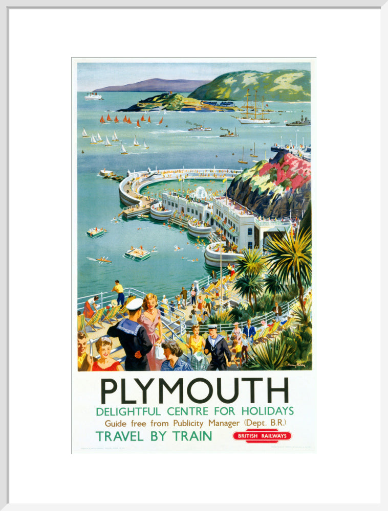 'Plymouth', BR (WR) poster, c 1950s. art print extra large white Art Print - Science Museum Shop
