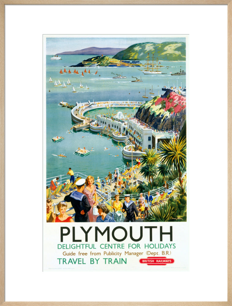 'Plymouth', BR (WR) poster, c 1950s. art print extra large natural Art Print - Science Museum Shop