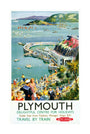 'Plymouth', BR (WR) poster, c 1950s. unstretched canvas large none Art Print - Science Museum Shop