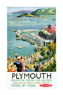 'Plymouth', BR (WR) poster, c 1950s. unstretched canvas extra large none Art Print - Science Museum Shop