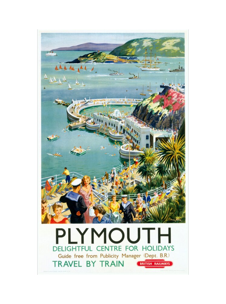 'Plymouth', BR (WR) poster, c 1950s. art print extra large none Art Print - Science Museum Shop