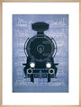 Steam locomotive, poster. art print large natural Art Print - Science Museum Shop