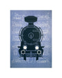 Steam locomotive, poster. unstretched canvas small none Art Print - Science Museum Shop