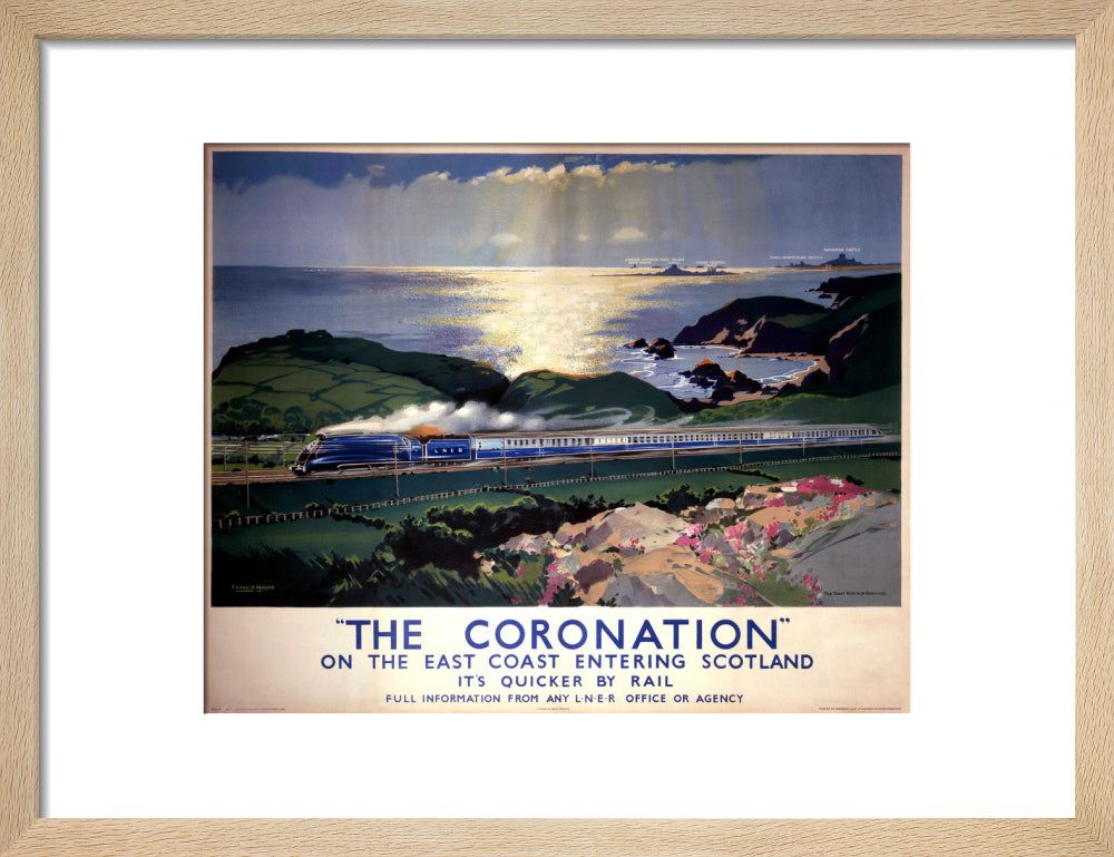 'The Coronation', LNER poster, 1938. art print small natural Art Print - Science Museum Shop