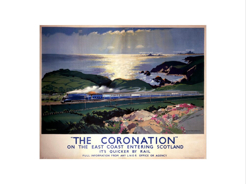 'The Coronation', LNER poster, 1938. art print extra large none Art Print - Science Museum Shop