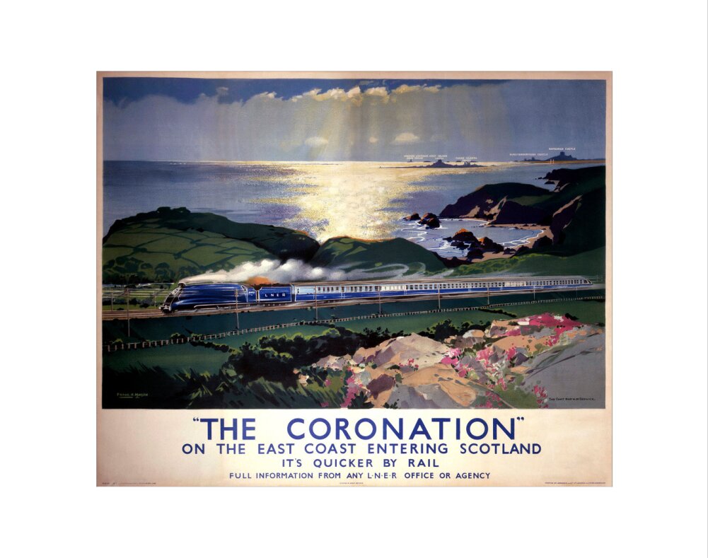 'The Coronation', LNER poster, 1938. art print extra small none Art Print - Science Museum Shop
